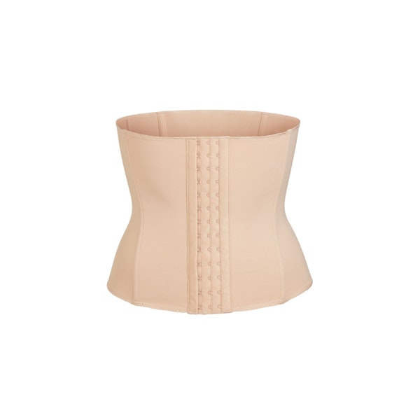 WAIST TRAINER | CLAY (WAIST TRAINERS, SHAPEWEAR) LAYS FLAT ON A WHITE BACKGROUND | FLT