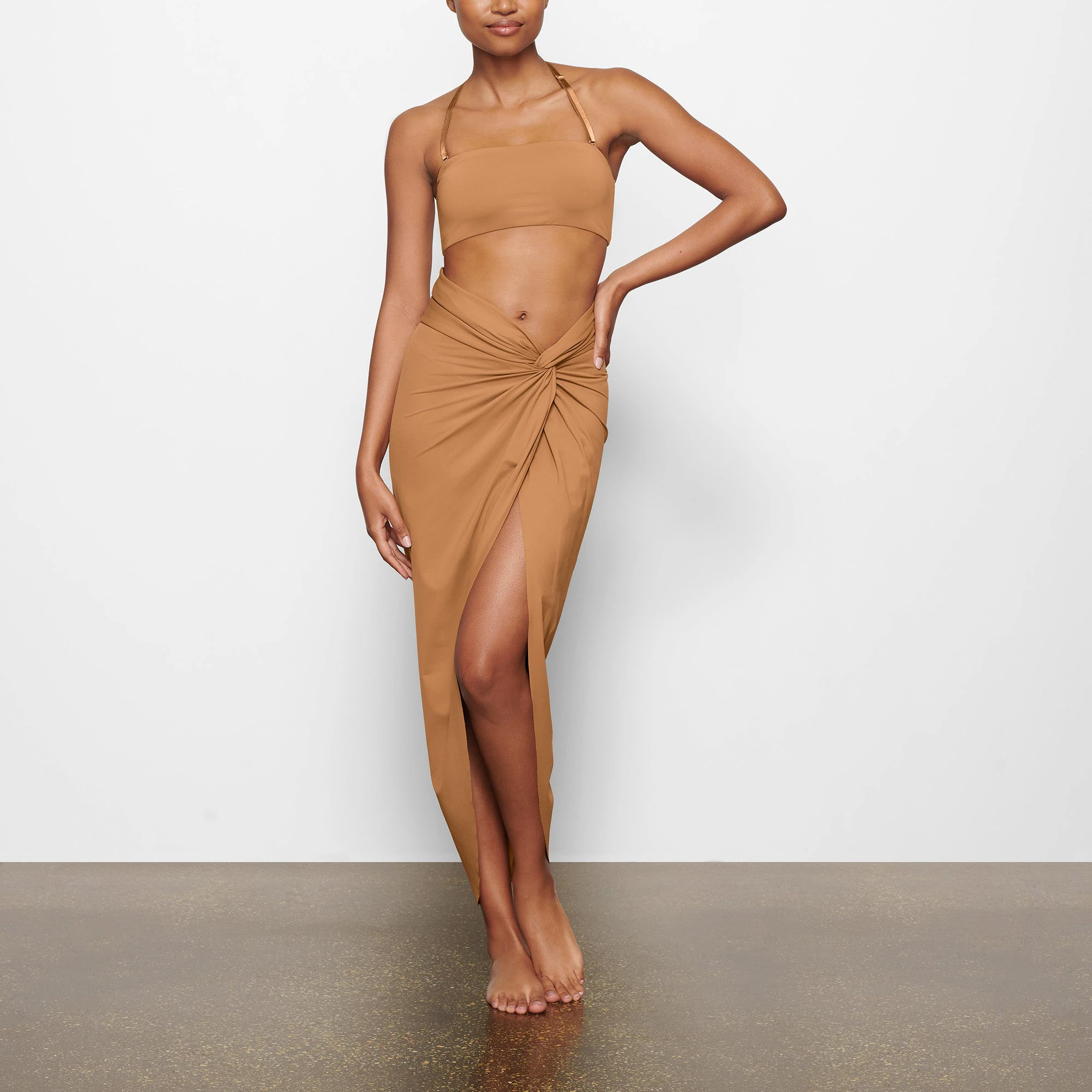 SWIM BANDEAU BIKINI TOP ADDITIONAL FABRIC DETAILS