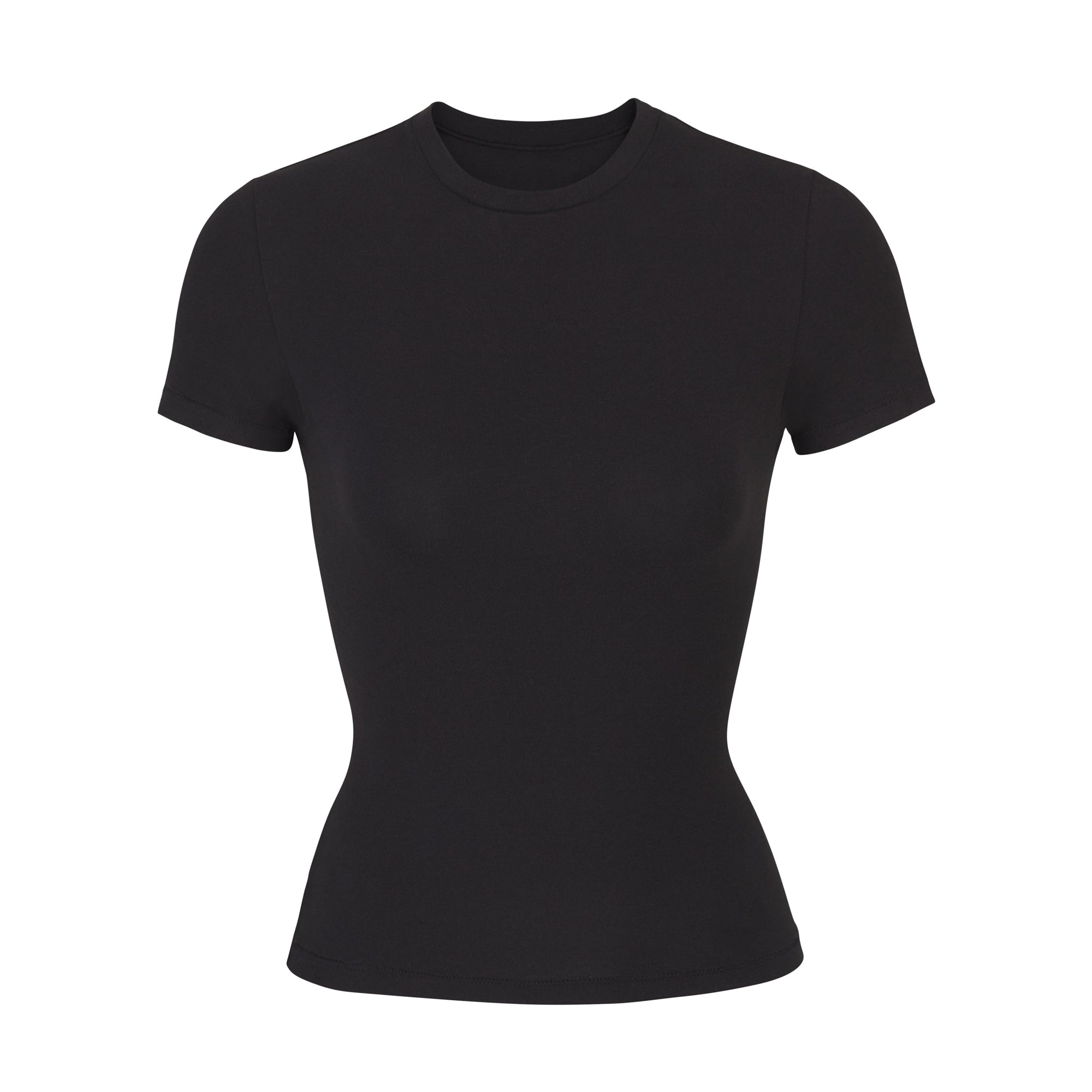 COTTON JERSEY T SHIRT SOOT