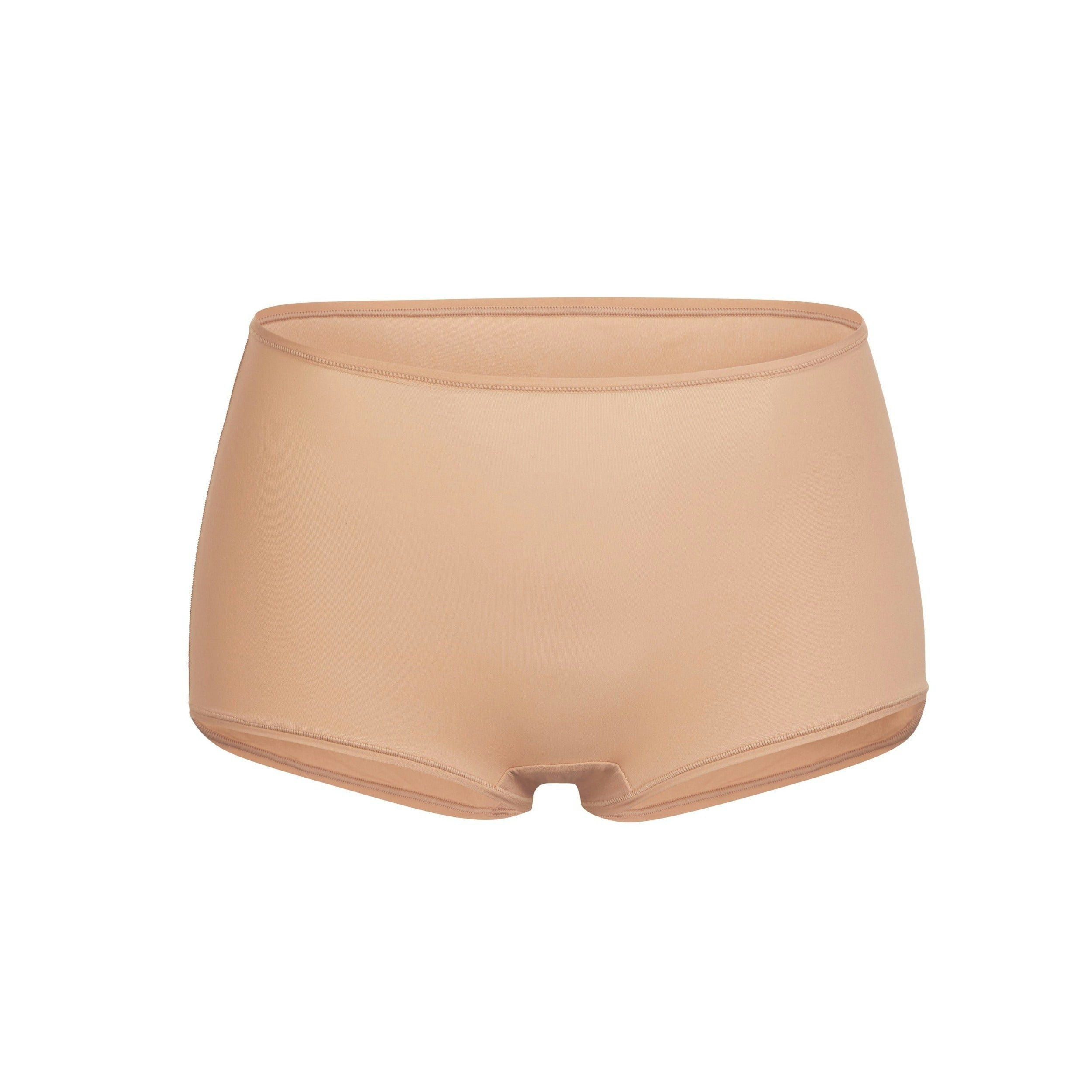 FITS EVERYBODY BOY SHORT | OCHRE (BOY SHORTS, PANTIES) LAYS FLAT ON A WHITE BACKGROUND | FLT