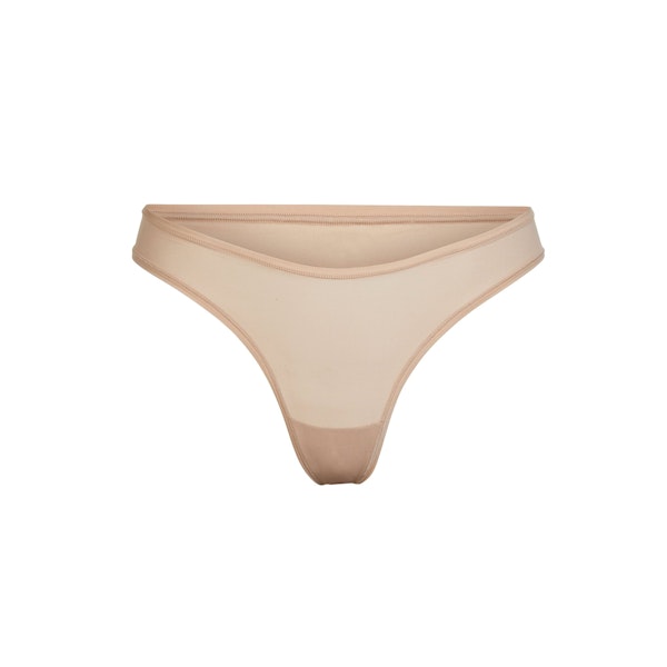 FITS EVERYBODY DIPPED FRONT THONG | MICA (THONGS, PANTIES) LAYS FLAT ON A WHITE BACKGROUND | FLT