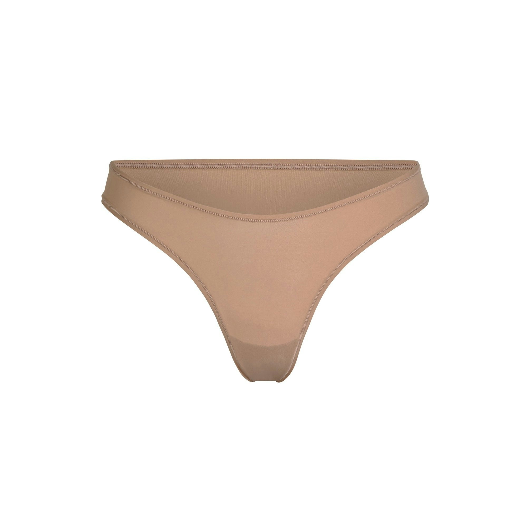 FITS EVERYBODY DIPPED FRONT THONG | SIENNA (THONGS, PANTIES) LAYS FLAT ON A WHITE BACKGROUND | FLT
